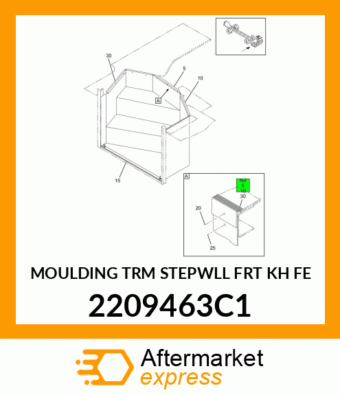 MOULDING TRM STEPWLL FRT KH FE 2209463C1