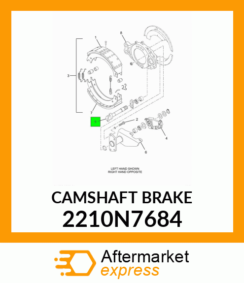 CAMSHAFT BRAKE 2210N7684