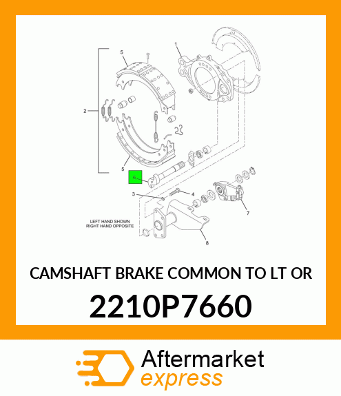 CAMSHAFT BRAKE COMMON TO LT OR 2210P7660