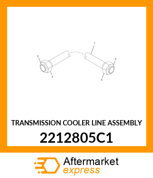 TRANSMISSION COOLER LINE ASSEMBLY 2212805C1