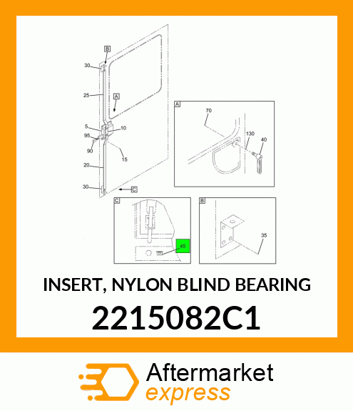 INSERT, NYLON BLIND BEARING 2215082C1