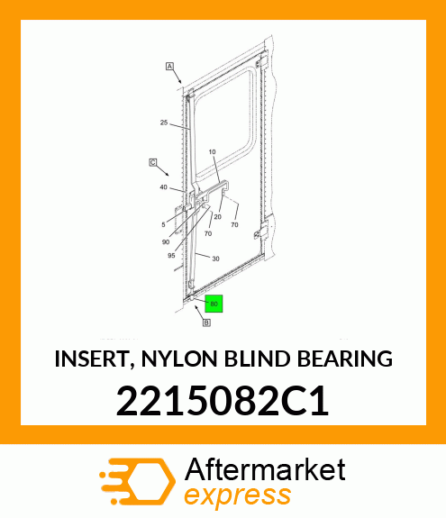 INSERT, NYLON BLIND BEARING 2215082C1