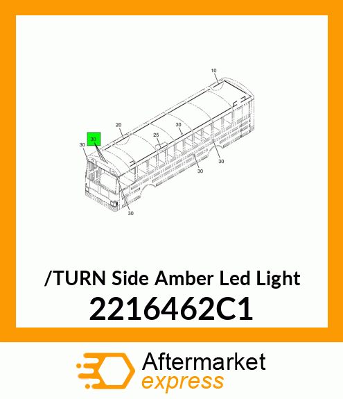 /TURN Side Amber Led Light 2216462C1