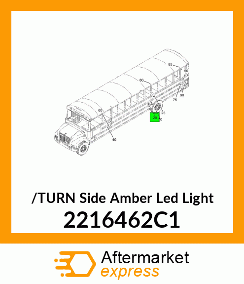 /TURN Side Amber Led Light 2216462C1