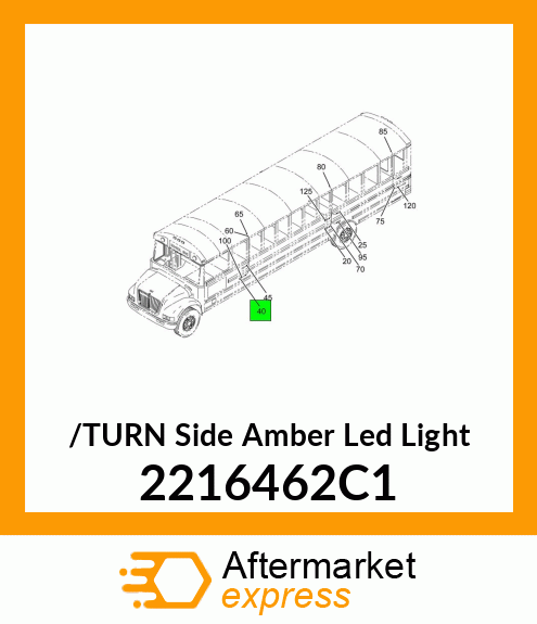 /TURN Side Amber Led Light 2216462C1