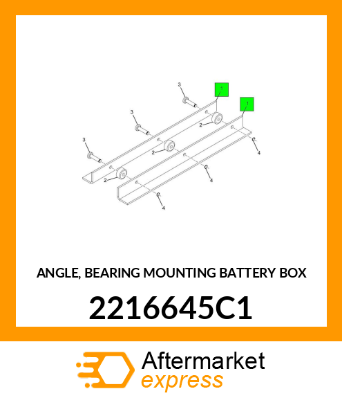 ANGLE, BEARING MOUNTING BATTERY BOX 2216645C1