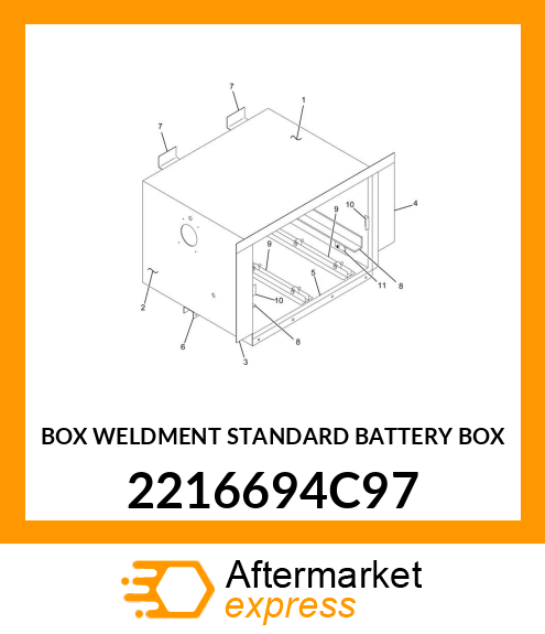 BOX WELDMENT STANDARD BATTERY BOX 2216694C97