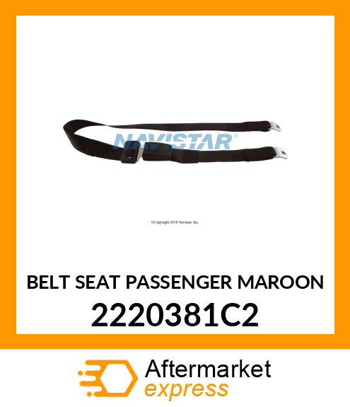 BELT SEAT PASSENGER MAROON 2220381C2