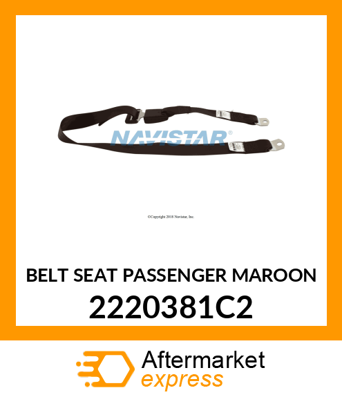 BELT SEAT PASSENGER MAROON 2220381C2