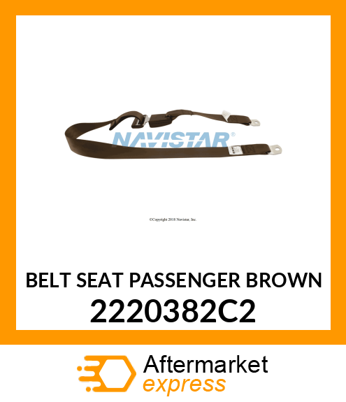 BELT SEAT PASSENGER BROWN 2220382C2
