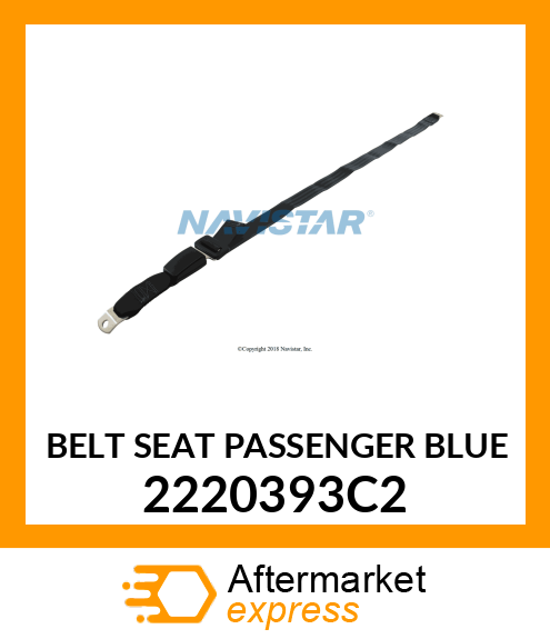 BELT SEAT PASSENGER BLUE 2220393C2