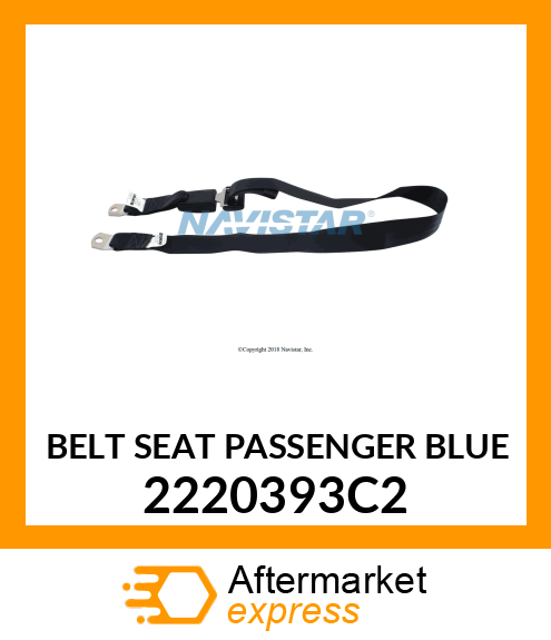 BELT SEAT PASSENGER BLUE 2220393C2