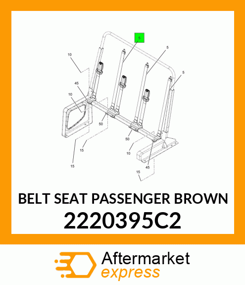 BELT SEAT PASSENGER BROWN 2220395C2