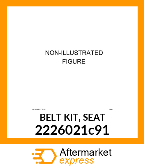 BELT KIT, SEAT 2226021c91