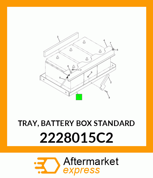 TRAY, BATTERY BOX STANDARD 2228015C2