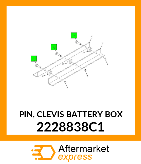 PIN, CLEVIS BATTERY BOX 2228838C1