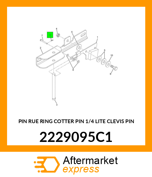 PIN RUE RING COTTER PIN 1/4 LITE CLEVIS PIN 2229095C1