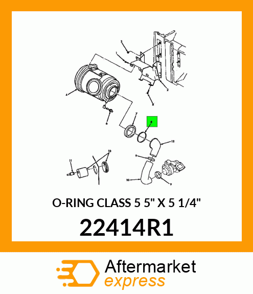 O-RING CLASS 5 5" X 5 1/4" 22414R1