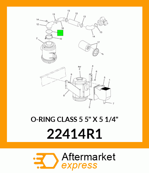 O-RING CLASS 5 5" X 5 1/4" 22414R1