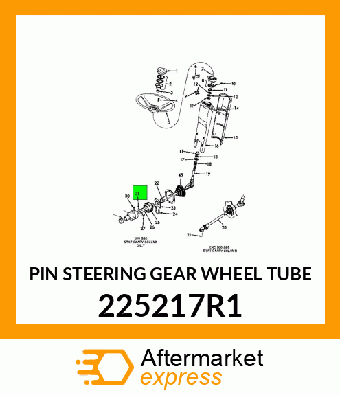 PIN STEERING GEAR WHEEL TUBE 225217R1