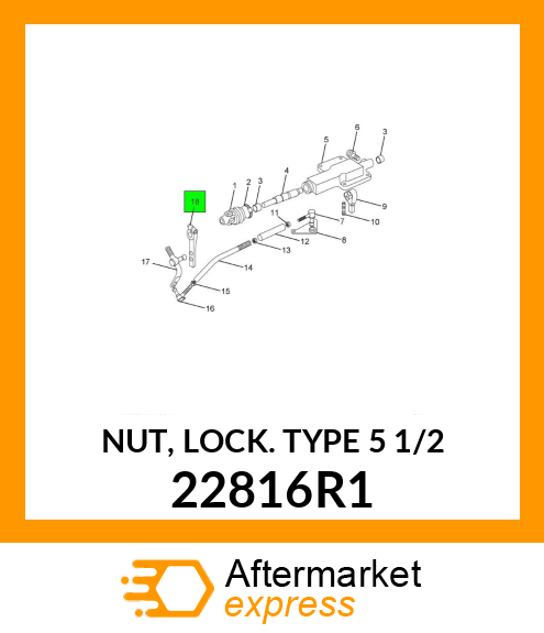 NUT, LOCK TYPE 5 1/2" 22816R1