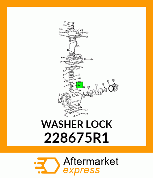 WASHER LOCK 228675R1