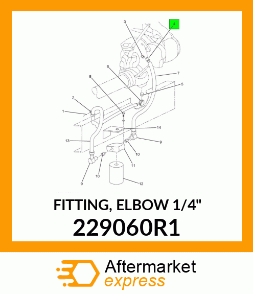 FITTING, ELBOW 1/4" 229060R1