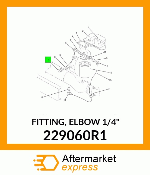 FITTING, ELBOW 1/4" 229060R1