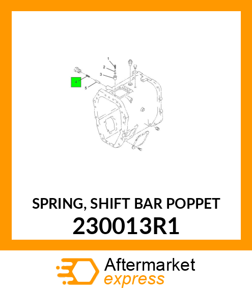 SPRING, SHIFT BAR POPPET 230013R1