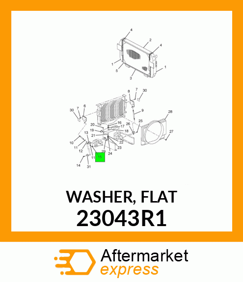 WASHER, FLAT 23043R1