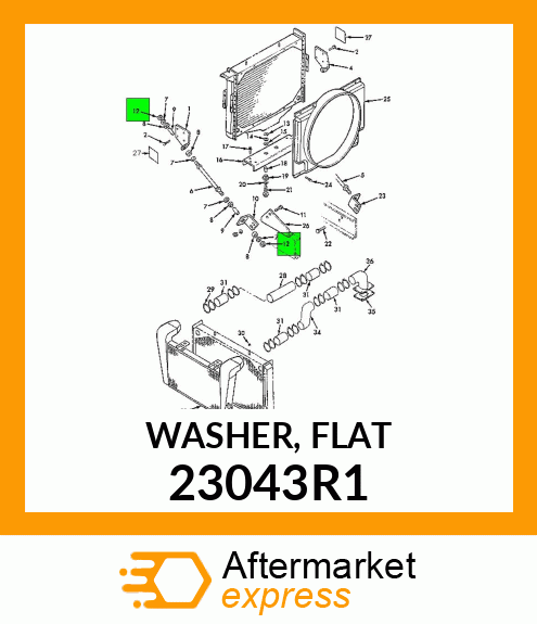 WASHER, FLAT 23043R1