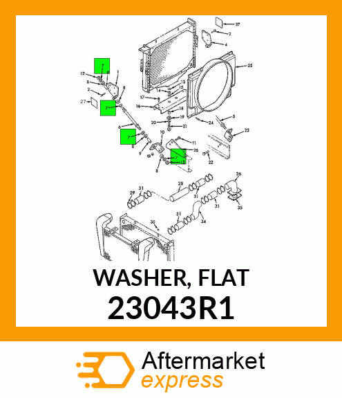 WASHER, FLAT 23043R1