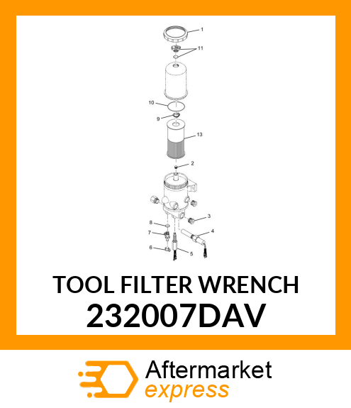 TOOL FILTER WRENCH 232007DAV