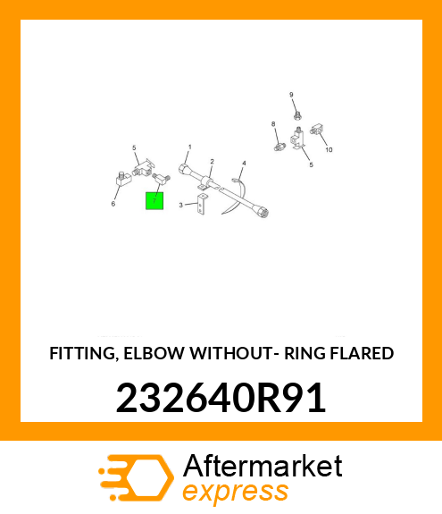 FITTING, ELBOW WITHOUT- RING FLARED 232640R91