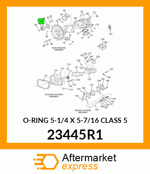 O-RING 5-1/4 X 5-7/16 CLASS 5 23445R1