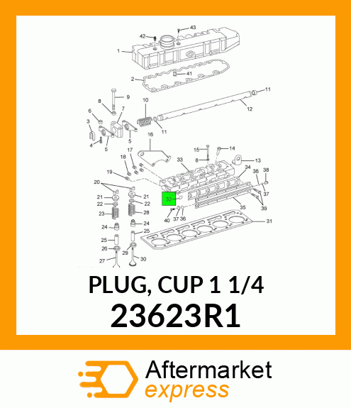 Plug - 1.25 Cup 23623R1