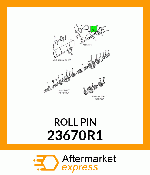 PIN 1/4 X 1-3/8 HVY CLD- SPR 23670R1