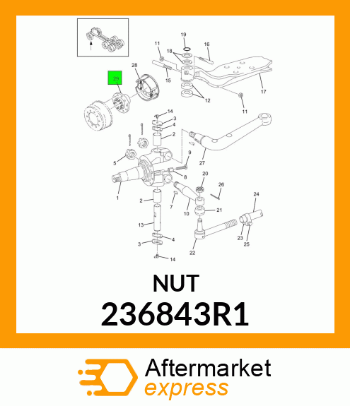 NUT INNER 236843R1