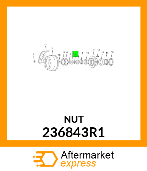 NUT INNER 236843R1