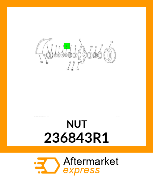 NUT INNER 236843R1