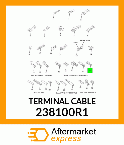 TERMINAL CABLE 238100R1
