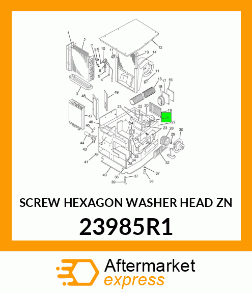 SCREW HEXAGON WASHER HEAD ZN 23985R1