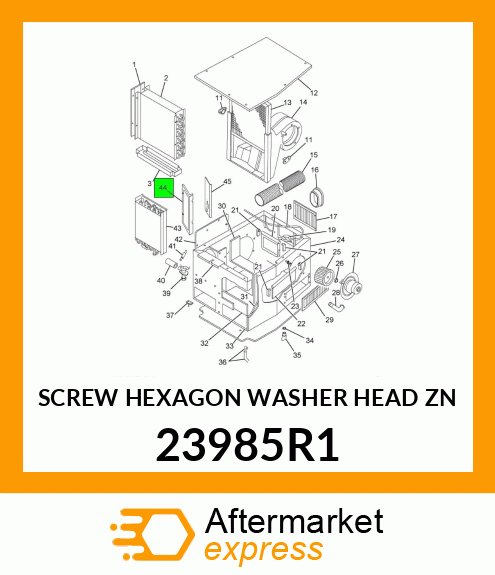 SCREW HEXAGON WASHER HEAD ZN 23985R1