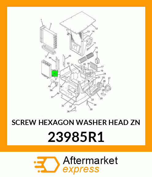 SCREW HEXAGON WASHER HEAD ZN 23985R1