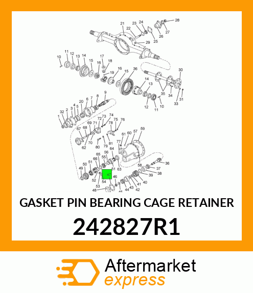 GASKET PIN BEARING CAGE RETAINER 242827R1