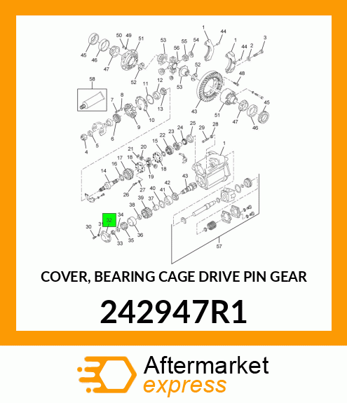 COVER, BEARING CAGE DRIVE PIN GEAR 242947R1