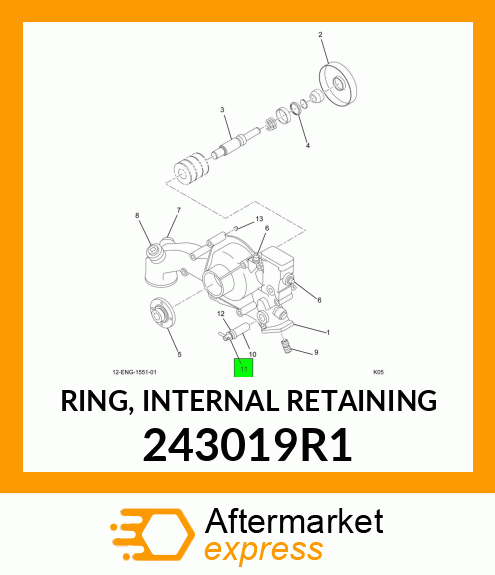 RING, INTERNAL RETAINING 243019R1