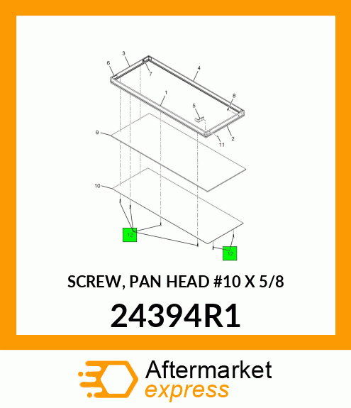 SCREW, PAN HEAD #10 X 5/8" 24394R1
