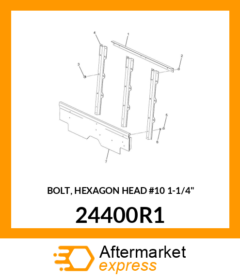 BOLT, HEXAGON HEAD #10 1-1/4" 24400R1