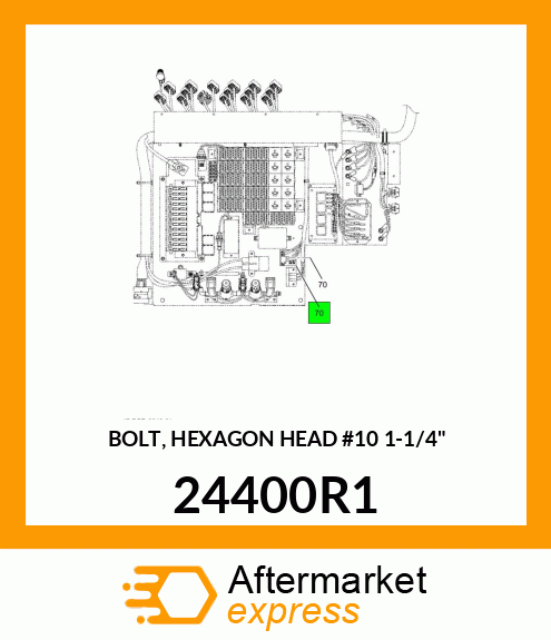 BOLT, HEXAGON HEAD #10 1-1/4" 24400R1